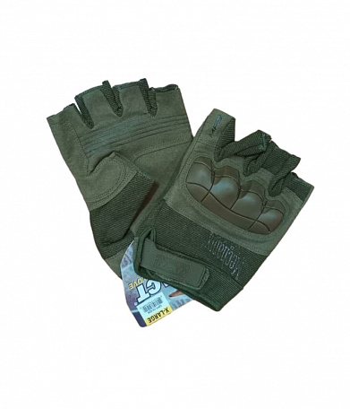 Перчатки Mechanix M-Pact 3 Ultimate Impact Protection, без пальцев, olive
