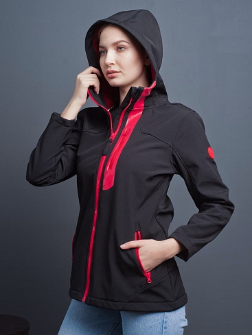 Куртка женская Verona, black_red