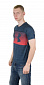 Футболка UA, мод. 025 light navy_red