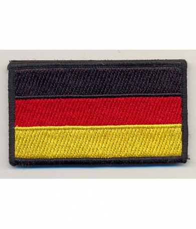 Нашивка на липучке "Флаг Германии" 