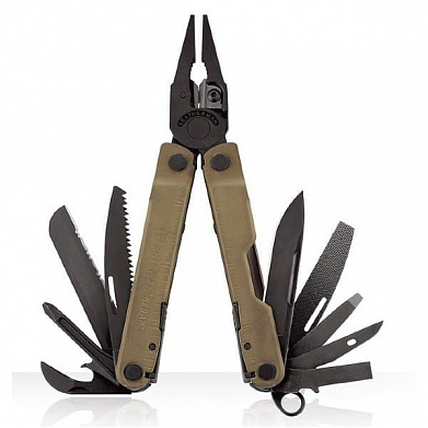 Мультитул Leatherman Rebar, 101.6мм, 17 функций коричневый карт.коробка