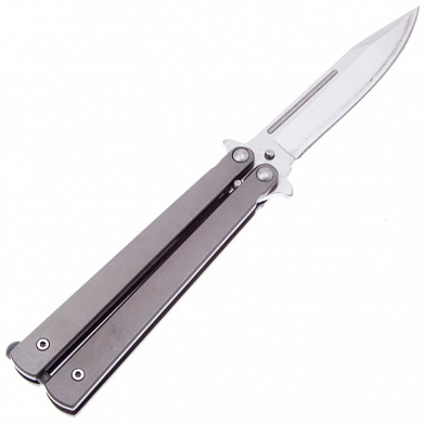 Нож-бабочка Мастер К "Кавалер", серый, сталь 420