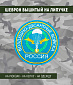 Нашивка на липучке "Воздушно-Десантные Войска. Россия", голубая