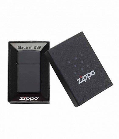 Зажигалка Zippo 1618 Slim "Black Matte"