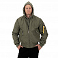 Лётная куртка с капюшоном MA-1 HOOD, green