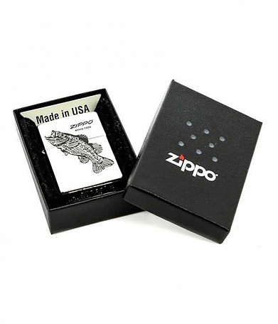 Зажигалка Zippo 200 "Black Bass"