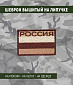 Нашивка на липучке "Флаг России", койот