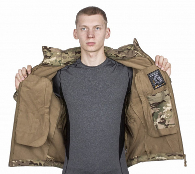 Куртка Helikon GUNFIGHTER, Shark Skin, Camogrom