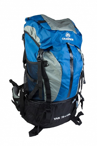 Рюкзак туристический Campsor "YAK 75+10L", blue