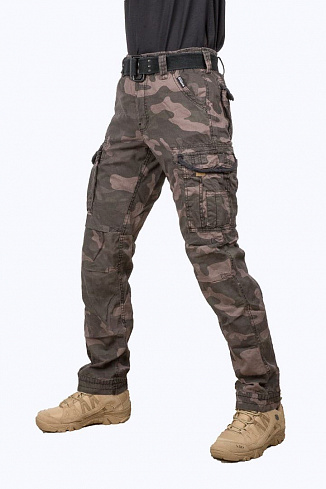 Брюки Slimmy, black camo