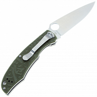 Нож складной Ganzo, клипса, дл.клинка 95 мм, сталь 440С, цв. зелёный