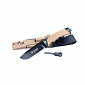 Нож Ganzo G8012-DY с темляком, сталь 7Cr17, рукоять ABS термопластик,  цв.песчаный