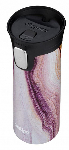 Термокружка Contigo Pinnacle Couture, 0.42л., белый/фиолетовый