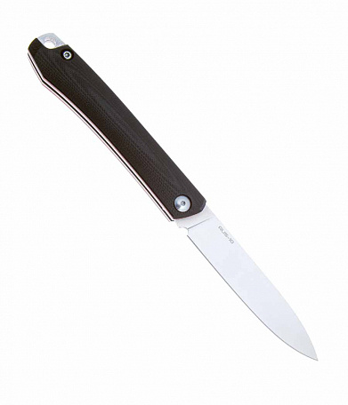 Нож N.C.Custom "RESPECT" satin сталь AUS-10, рукоять Black/Red G10