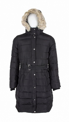 Пальто женское пуховое A&F, мод. 8019, black