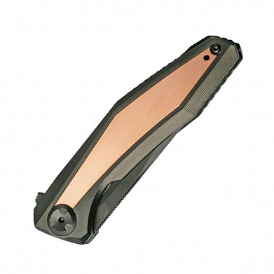 Нож Zero Tolerance 0470 DLC Factory Special сталь S110V, рукоять Dark-grey Ti/Copper