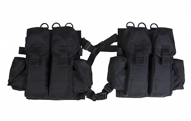 Подсумок двойной 4АК-2РГ-2РС, black