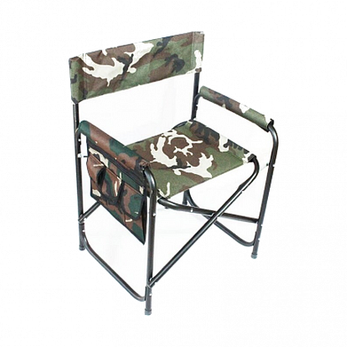 Кресло складное "Следопыт" 585х450х825 мм, с карманом на подлокот., сталь