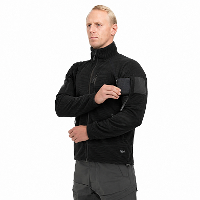 Куртка флисовая Tactical-Pro Карбон черная / Carbon black