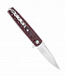 Нож Artisan Cutlery Virgina, сталь S35VN, рукоять Black/Red G10