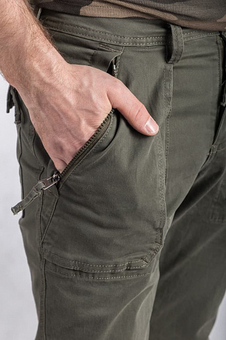Брюки A&F Rustin Athletic Clim, olive