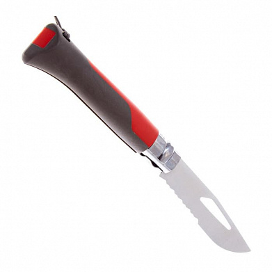Нож Opinel №8 Outdoor Earth, нержавеющая сталь, рукоять пластик, красный