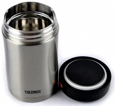 Термос Thermos ThermoCafe DFJ-500 food flask 0.5л. стальной/черный