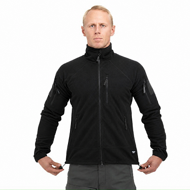 Куртка флисовая Tactical-Pro Карбон черная / Carbon black