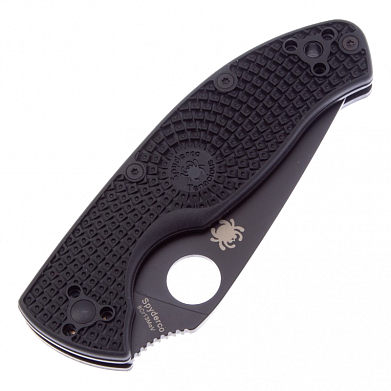 Нож Spyderco C122PBBK Tenacious Black FRN Plain