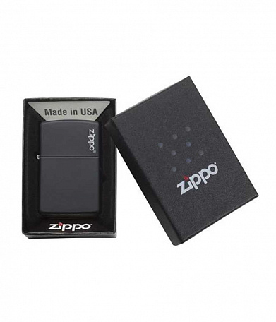Зажигалка Zippo 218ZL "Black Matte" w/Zippo Logo