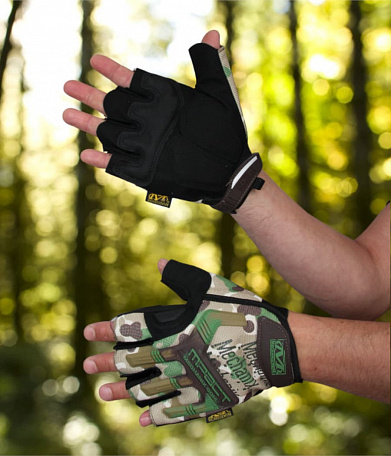 Перчатки mechanix m-pact fingerless, mtp/black