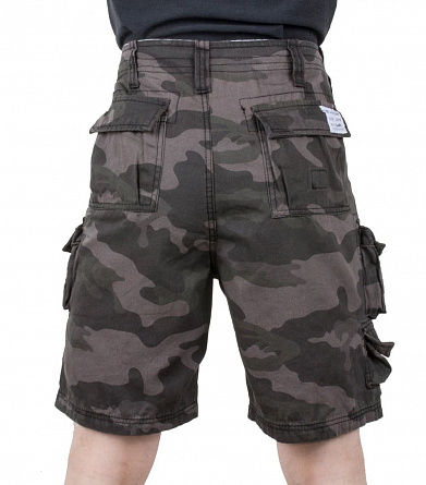 Шорты  Trooper shorts, black camo