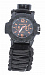 Часы Tactical Pro, браслет регулируемый, паракорд, black
