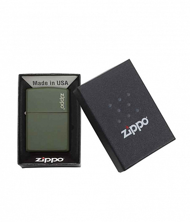 Зажигалка Zippo 221ZL "Green Matte" w/Zippo Logo