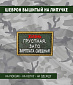 Нашивка на липучке "Жизнь Грустная, Зато Зарплата Смешная" прямоугольная, фон олива