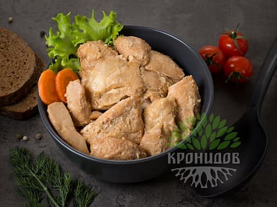 Консервы Кронидов "Мясо цыпленка (филе) в с/c" 250г