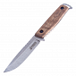 Нож Kizlyar Supreme General X1 420HC SW (Stonewash, дерево, кожаный чехол) 