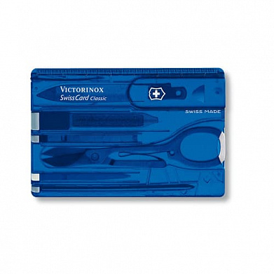 Набор Victorinox швейцарская карточка SwissCard Classic, синяя