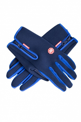 Перчатки WINDSTOPPER, на змейке, dark blue