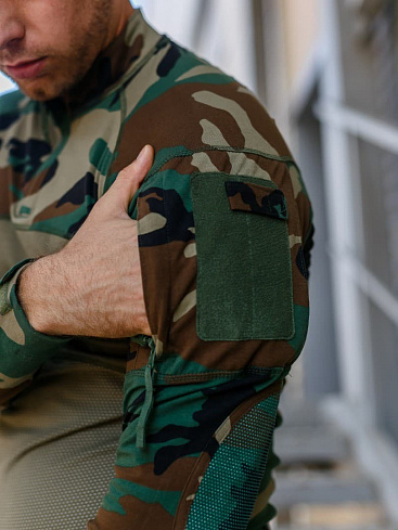 Блуза тактическая Combat Shirt, woodland