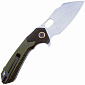 Нож CJRB Caldera, сталь AR-RPM9, рукоять Black/Green G10