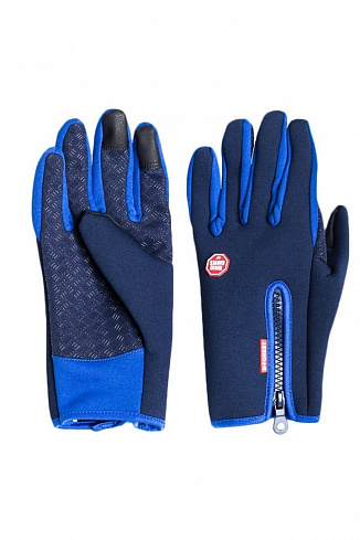 Перчатки WINDSTOPPER, на змейке, dark blue