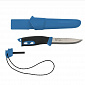 Нож Mora Companion Spark, 104мм, черный/голубой