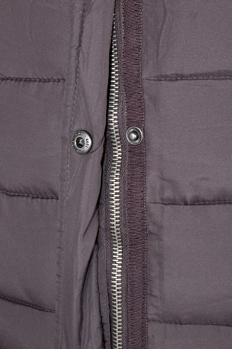 Пальто женское пуховое A&F, мод. 8019, brown