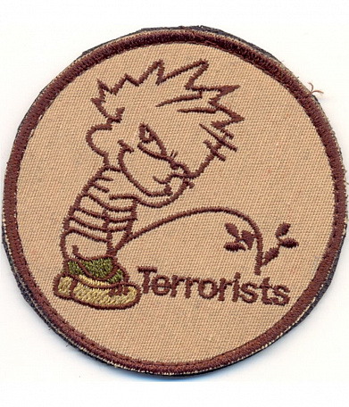 Нашивка на липучке "Terrorists"