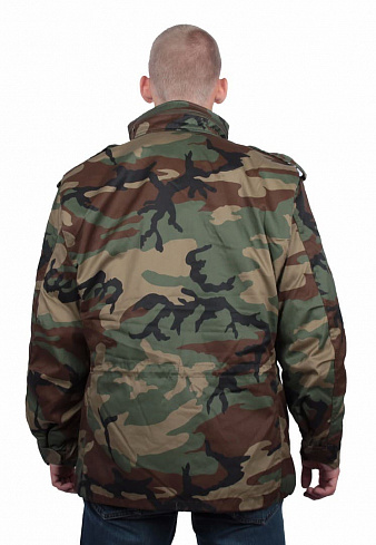Куртка US M-65, woodland, с подстежкой