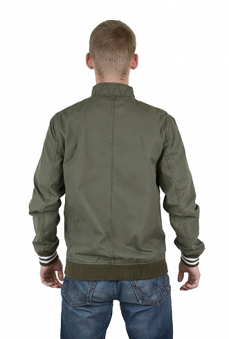 Куртка A&F легкая, стоячий воротник, мод. 2016, olive