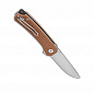 Нож QSP Osprey,сталь 14C28N, рукоять коричневая микарта