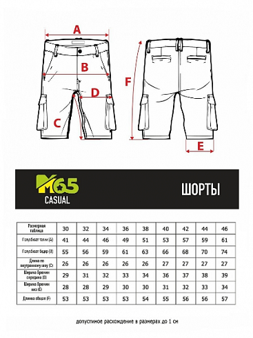 Шорты M65 Cargo, black