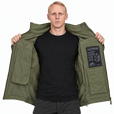 Куртка Helikon GUNFIGHTER, Shark Skin, Olive-green